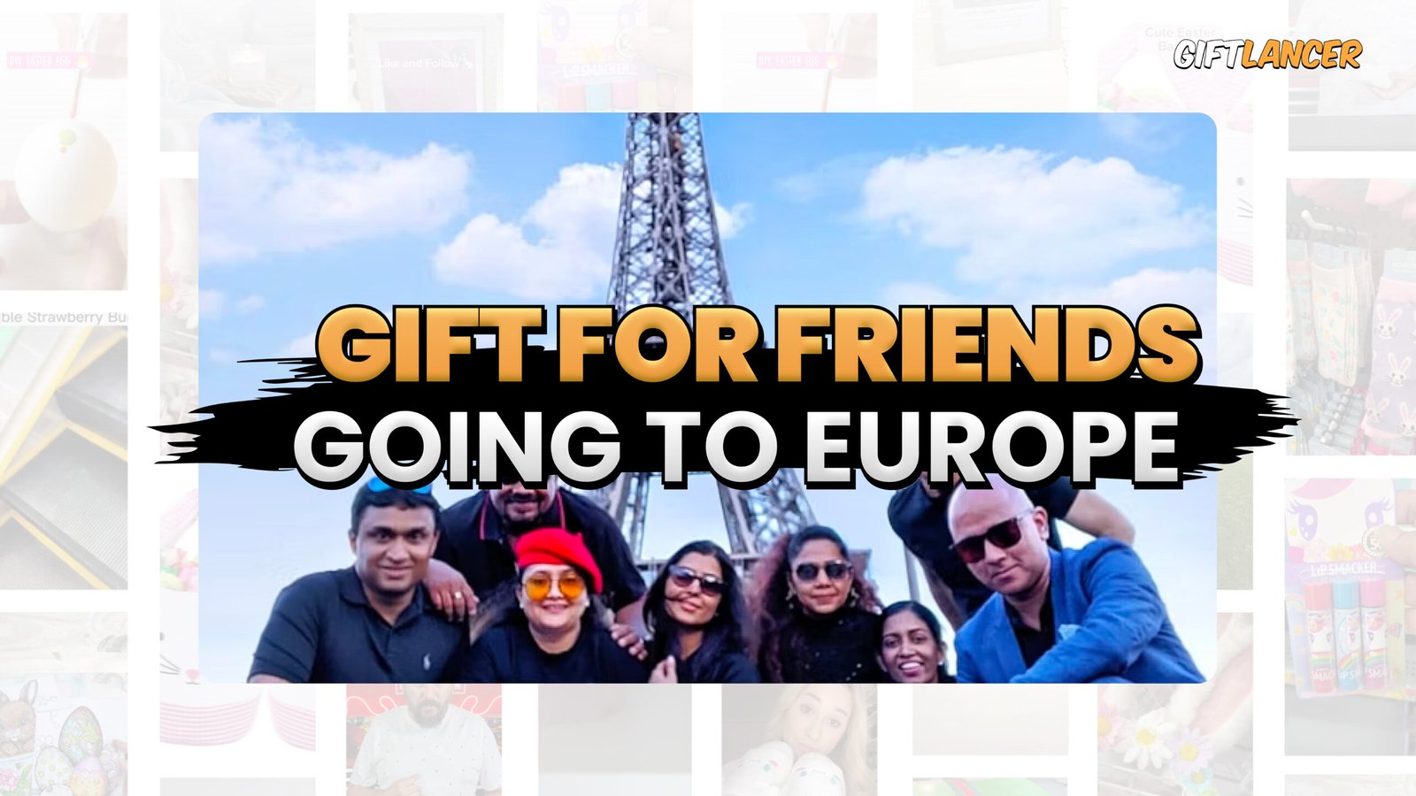 this is a blog post banner for the topic gift ideas for friends traveling to europe